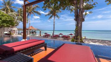 Ocean Front Villa with Private Pool | Vista do quarto