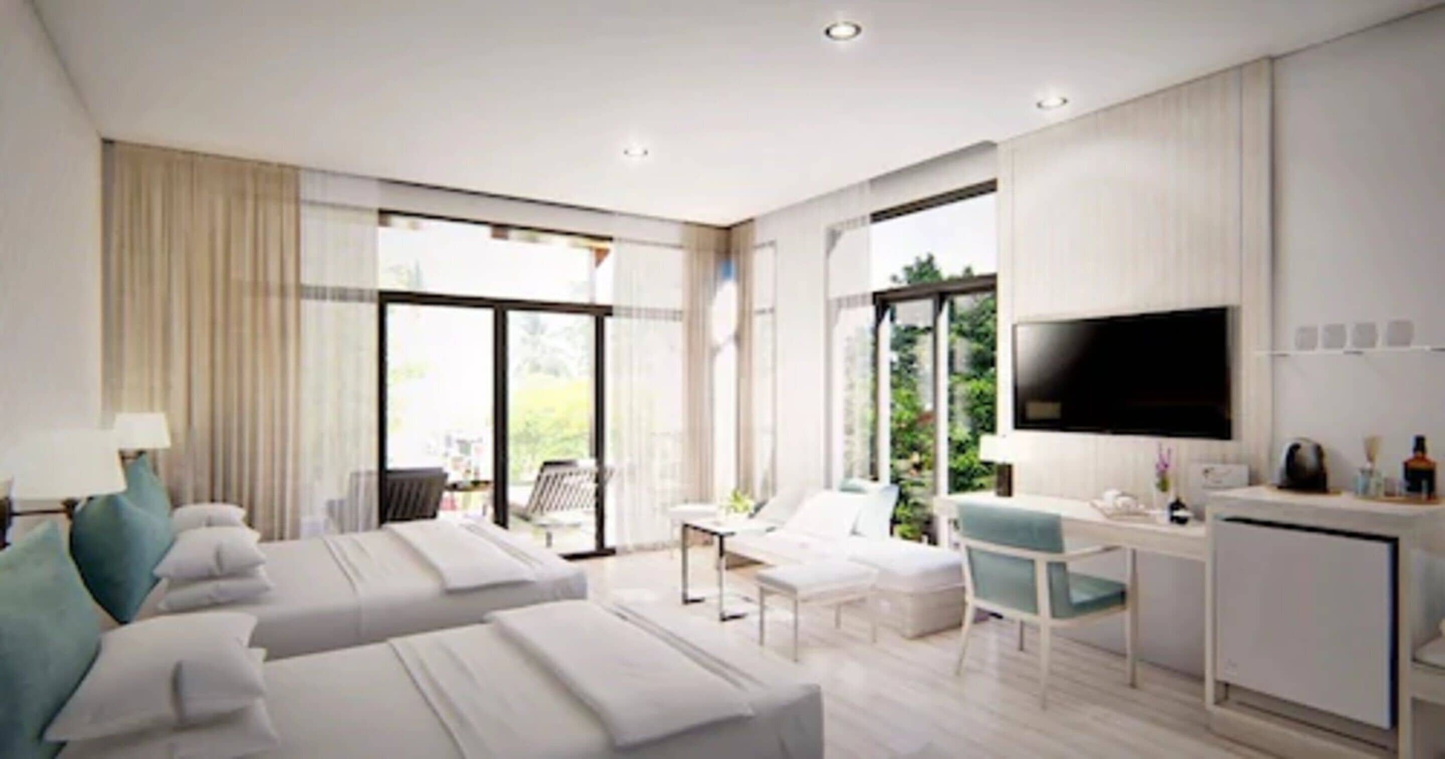 premium bedding, minibar, desk, soundproofing