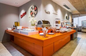 Daily buffet breakfast (EUR 14.50 per person)