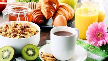 Daily continental breakfast for a fee
