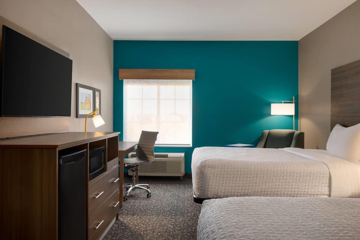 Room, 2 Queen Beds, Non Smoking | Premium bedding, desk, blackout curtains, iron/ironing board