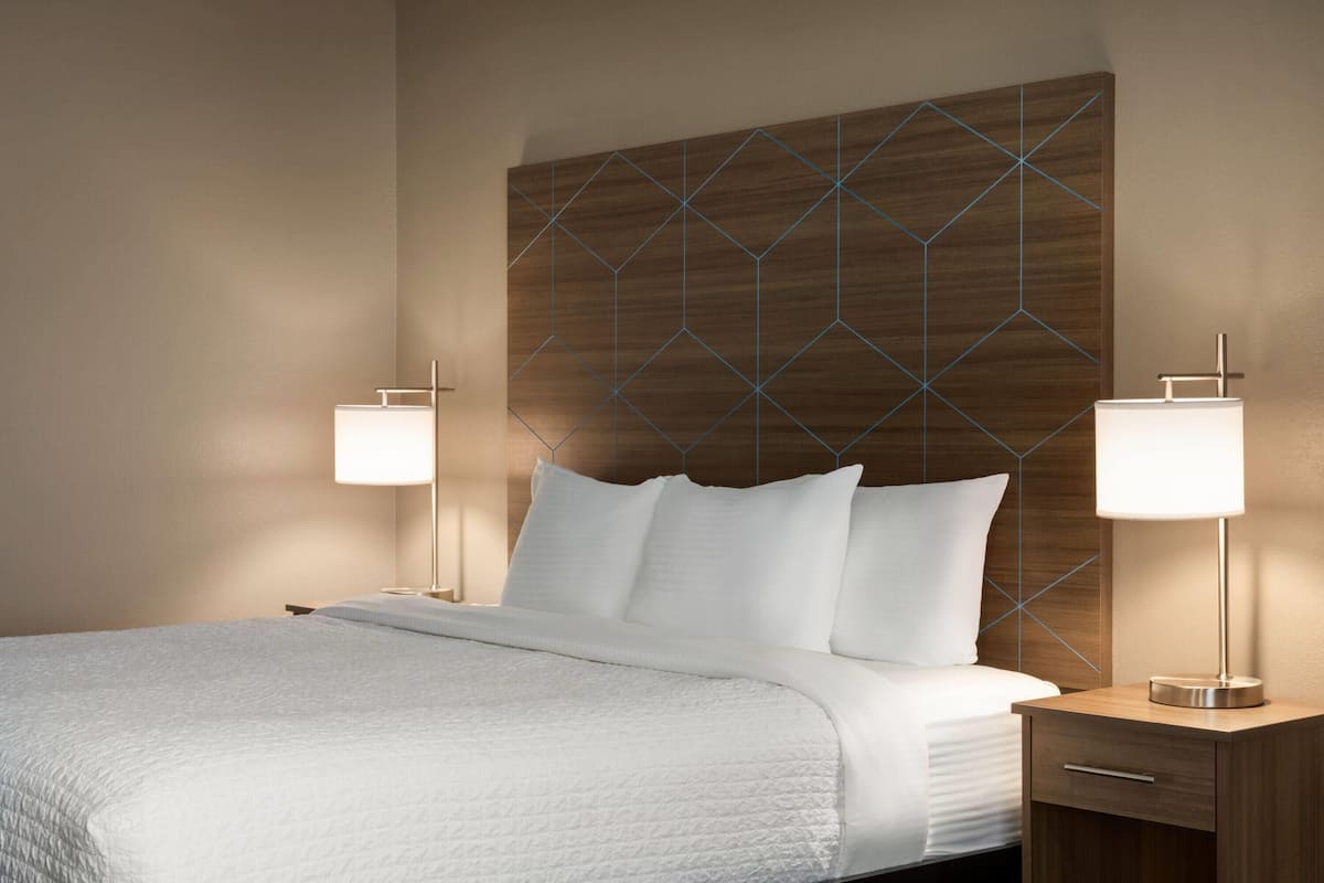 Room, 1 King Bed, Non Smoking | Premium bedding, desk, blackout curtains, iron/ironing board