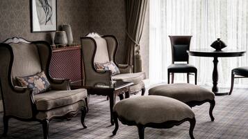 Premium bedding, memory foam beds, minibar, in-room safe