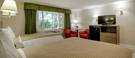 Room, 1 Queen Bed and 1 Twin Bed | Individually decorated, individually furnished, desk, blackout curtains
