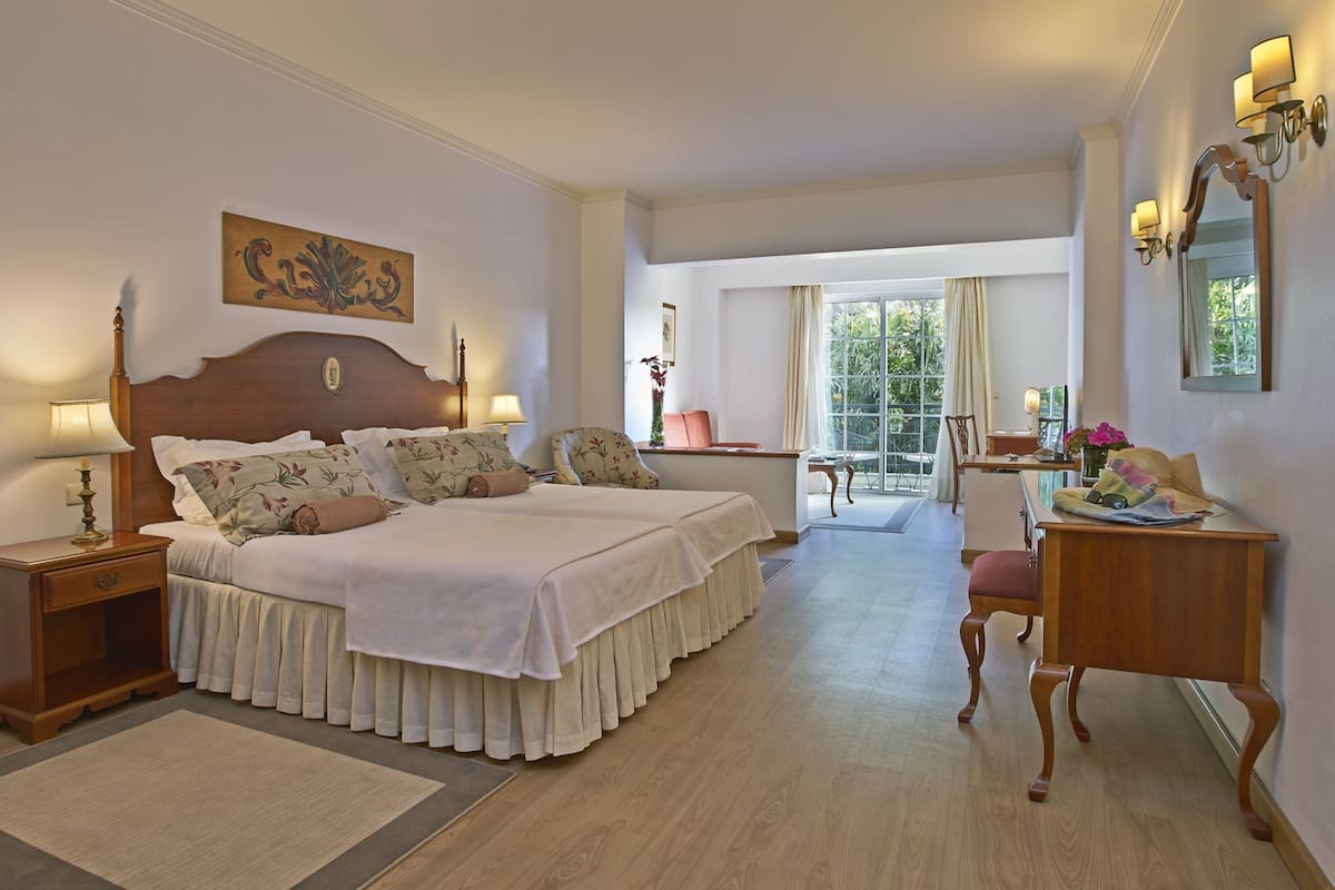 Premium Double or Twin Room, Balcony, Garden View | 1 bedroom, free minibar items, in-room safe, desk