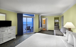 Partial Ocean View King Room | Yksilöllisesti sisustettu, yksilöllisesti kalustettu, työpöytä