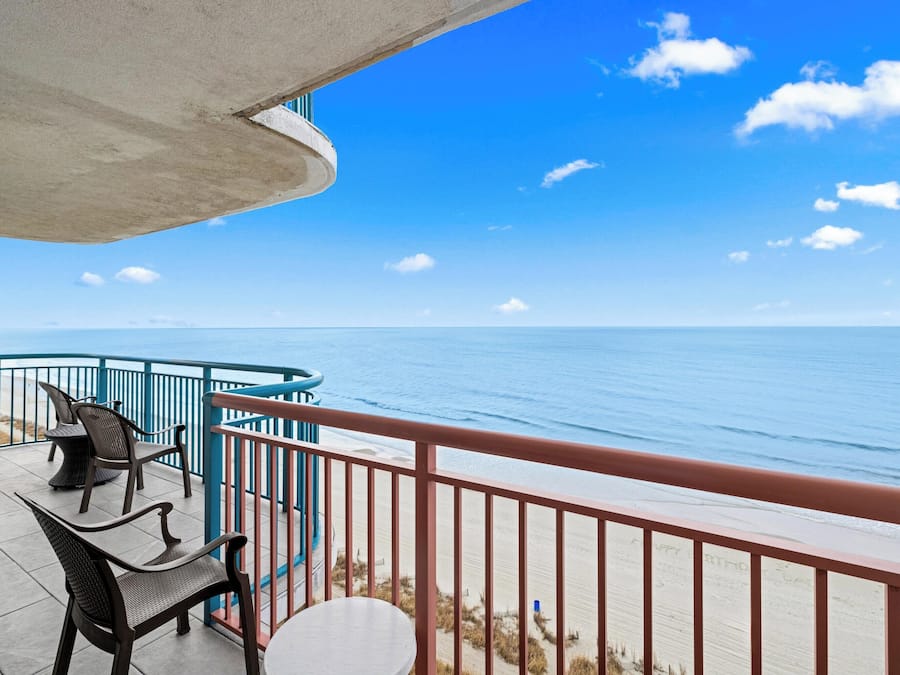 Oceanfront Three Bedroom Condo | Balcony