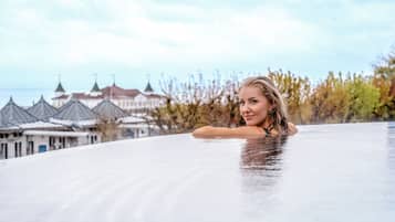 Indoor pool, outdoor pool, open 7:00 AM to 10:00 PM, sun loungers