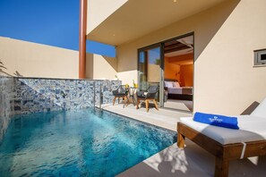 Junior Suite with Private Pool | Pool | Seasonal outdoor pool - Palmera Beach - Adults Only (Hersonissos)