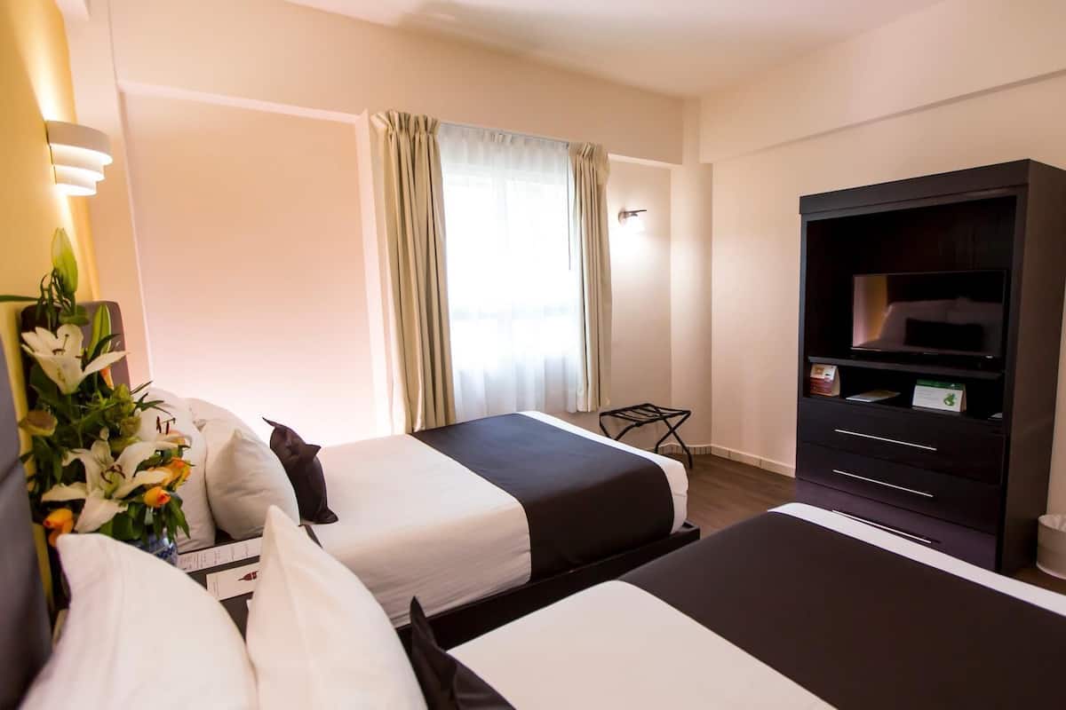 1 habitación y ropa de cama de alta calidad