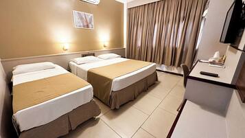 Frigobar, cofres nos quartos, Wi-Fi de cortesia