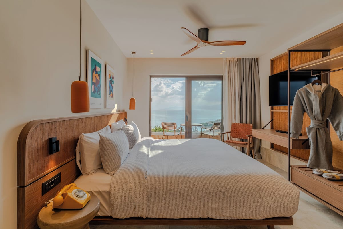 Free minibar items, in-room safe, desk, blackout curtains