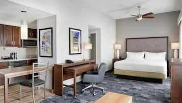 Premium bedding, down comforters, pillowtop beds, in-room safe