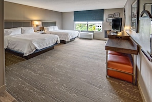 Two Queen Beds, Non-Smoking, Accessible | Premium bedding, in-room safe, desk, laptop workspace