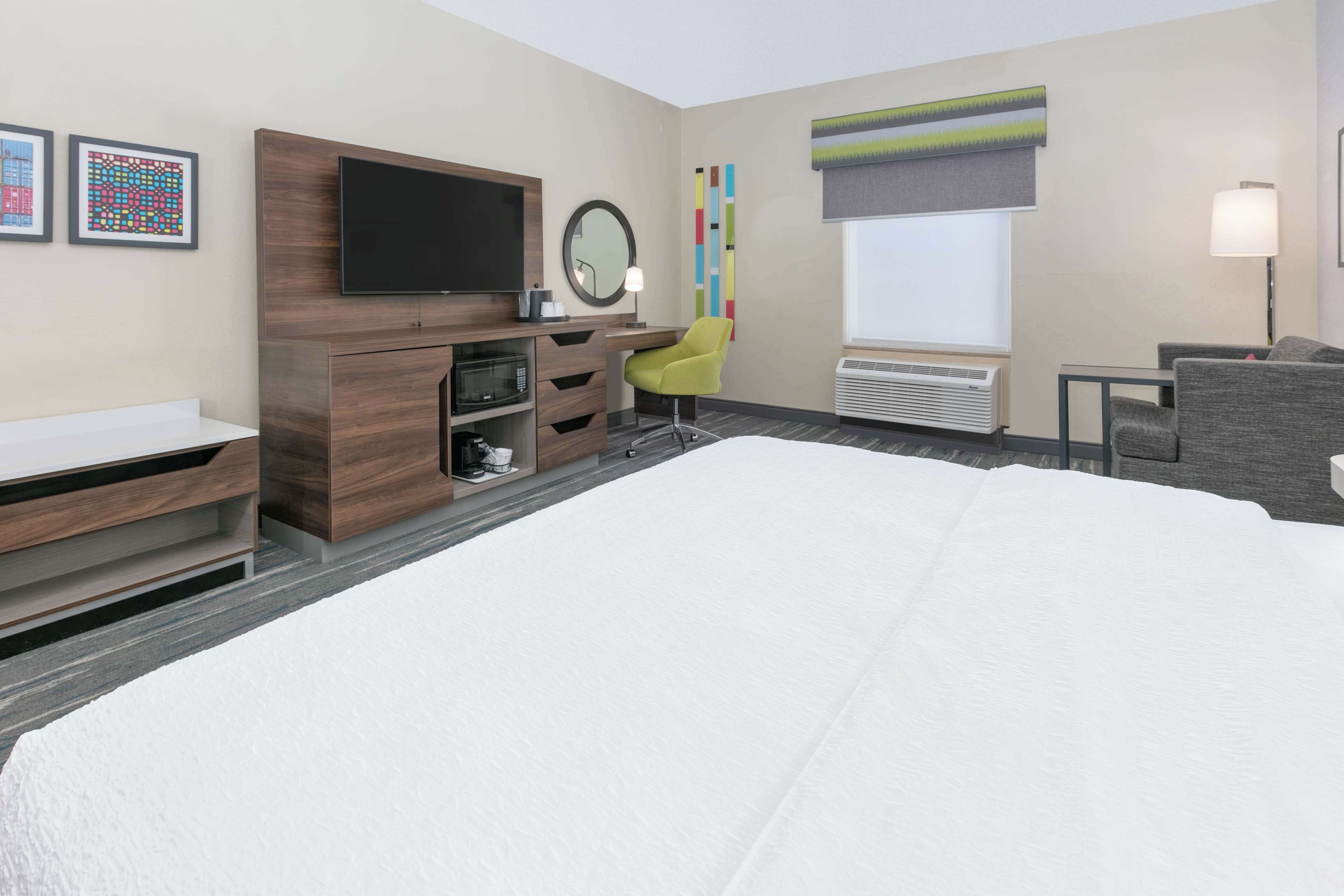 room, 1 king bed, accessible, non smoking | desk, laptop workspace, blackout curtains, iron/ironing board