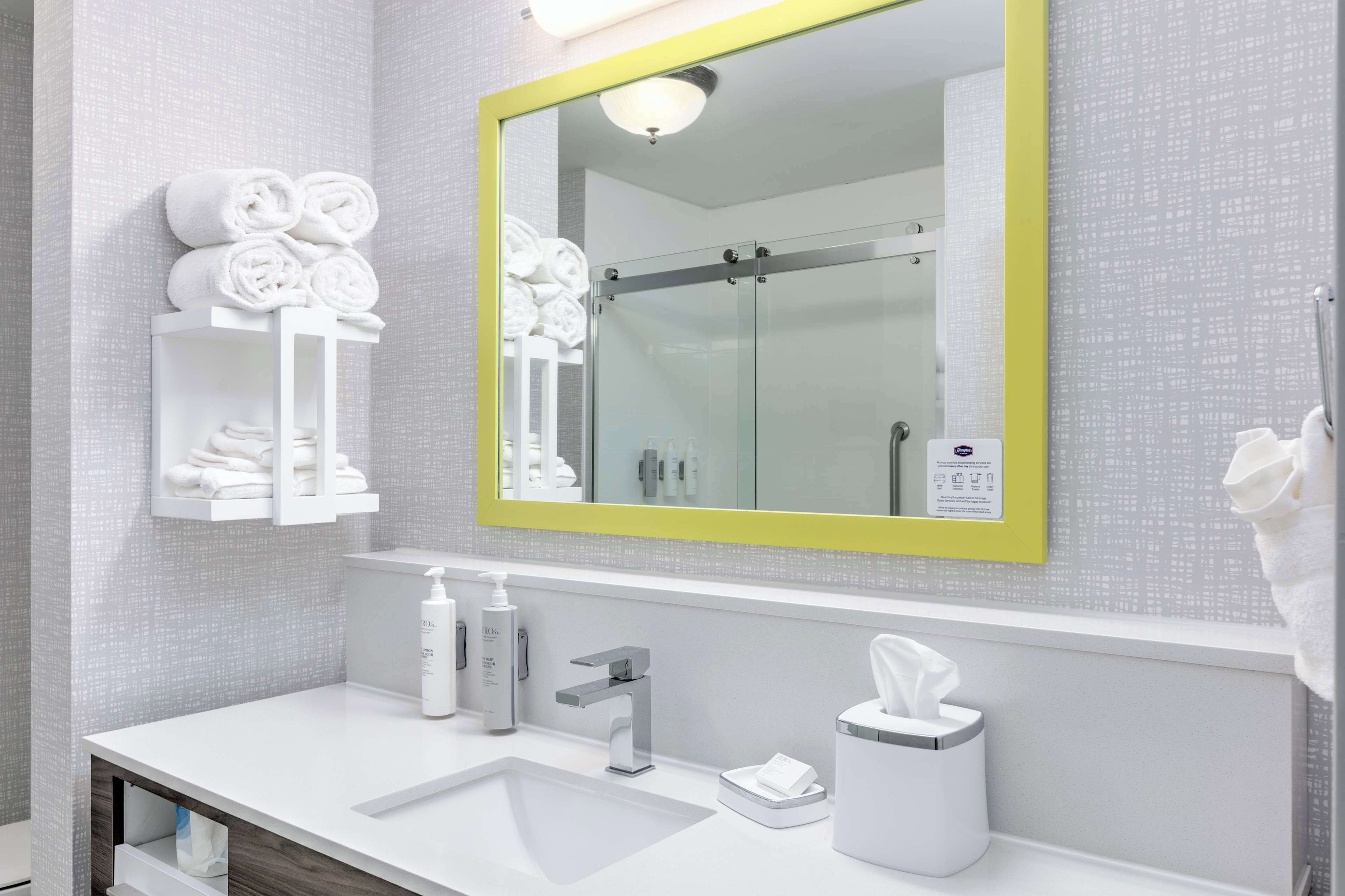 free toiletries, hair dryer, towels, soap