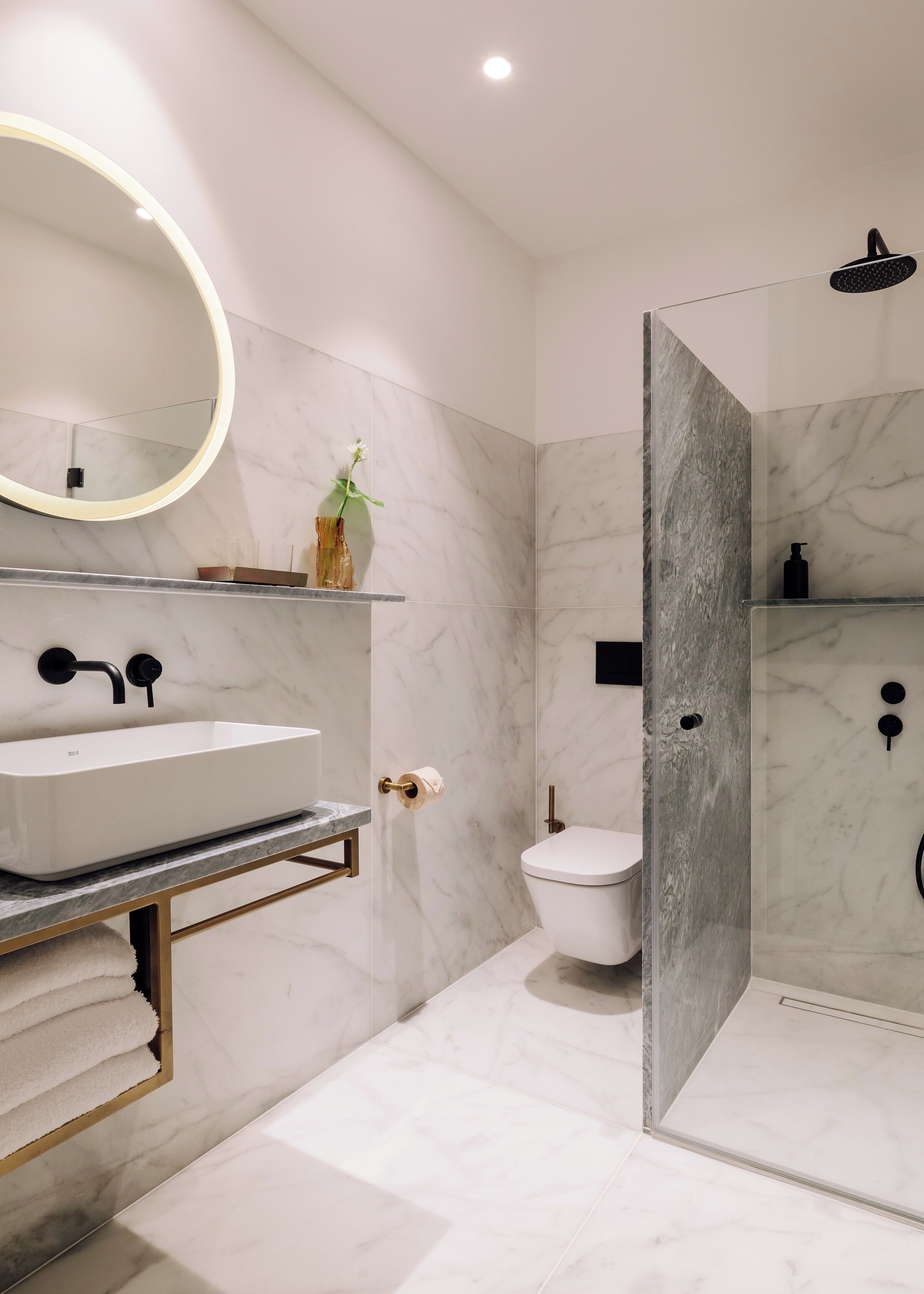 terrace | bathroom | shower, free toiletries, hair dryer, bathrobes