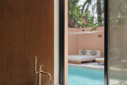 Al Waha Collection Two Bedroom Villa with Private Pool | Bathroom | Rainfall showerhead, designer toiletries, hair dryer, bathrobes
