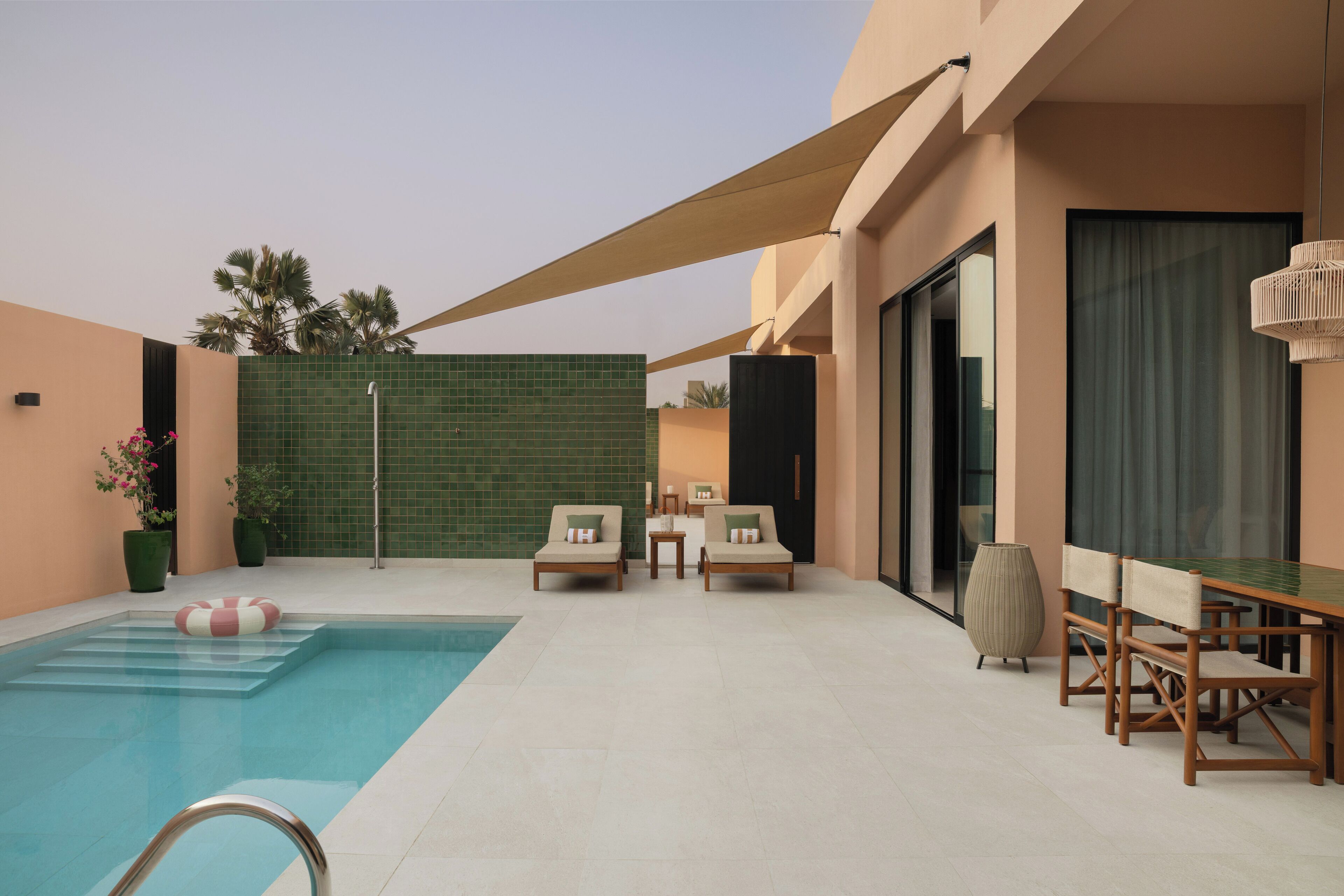 Al Waha Collection One Bedroom Villa with Private Pool | Premium bedding, down comforters, memory foam beds, minibar
