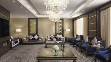 Royal Suite, 2 Double Beds | Minibar, in-room safe, desk, blackout drapes