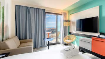 Executive Room, 1 Double Bed with Sofa bed, Balcony, Sea View (Riviera) | 1 bedroom, premium bedding, in-room safe, blackout drapes