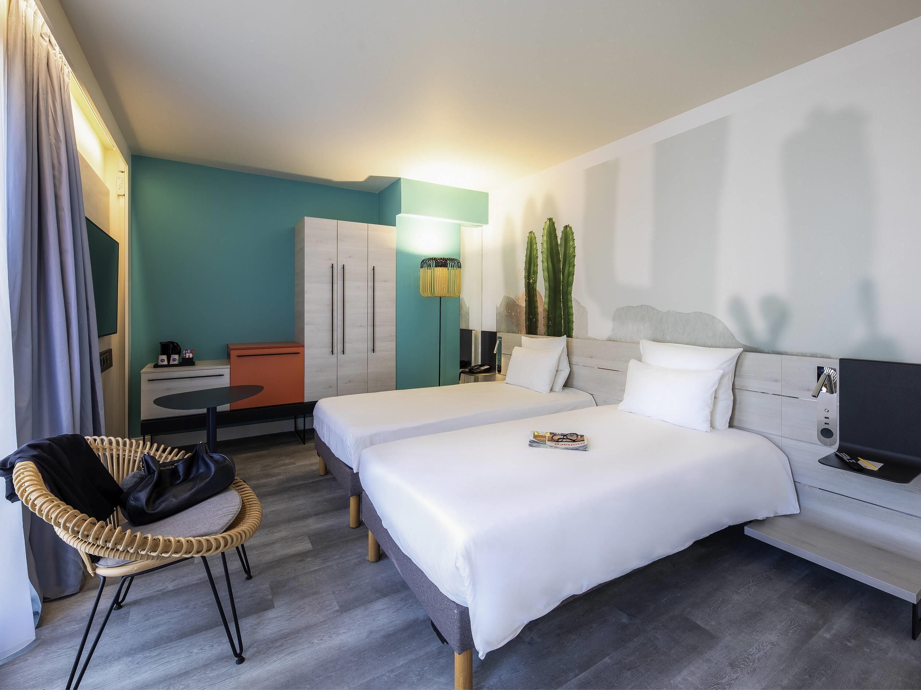 Superior kamer, 2 eenpersoonsbedden (Riviera) | Luxe beddengoed, een kluis op de kamer, verduisterende gordijnen