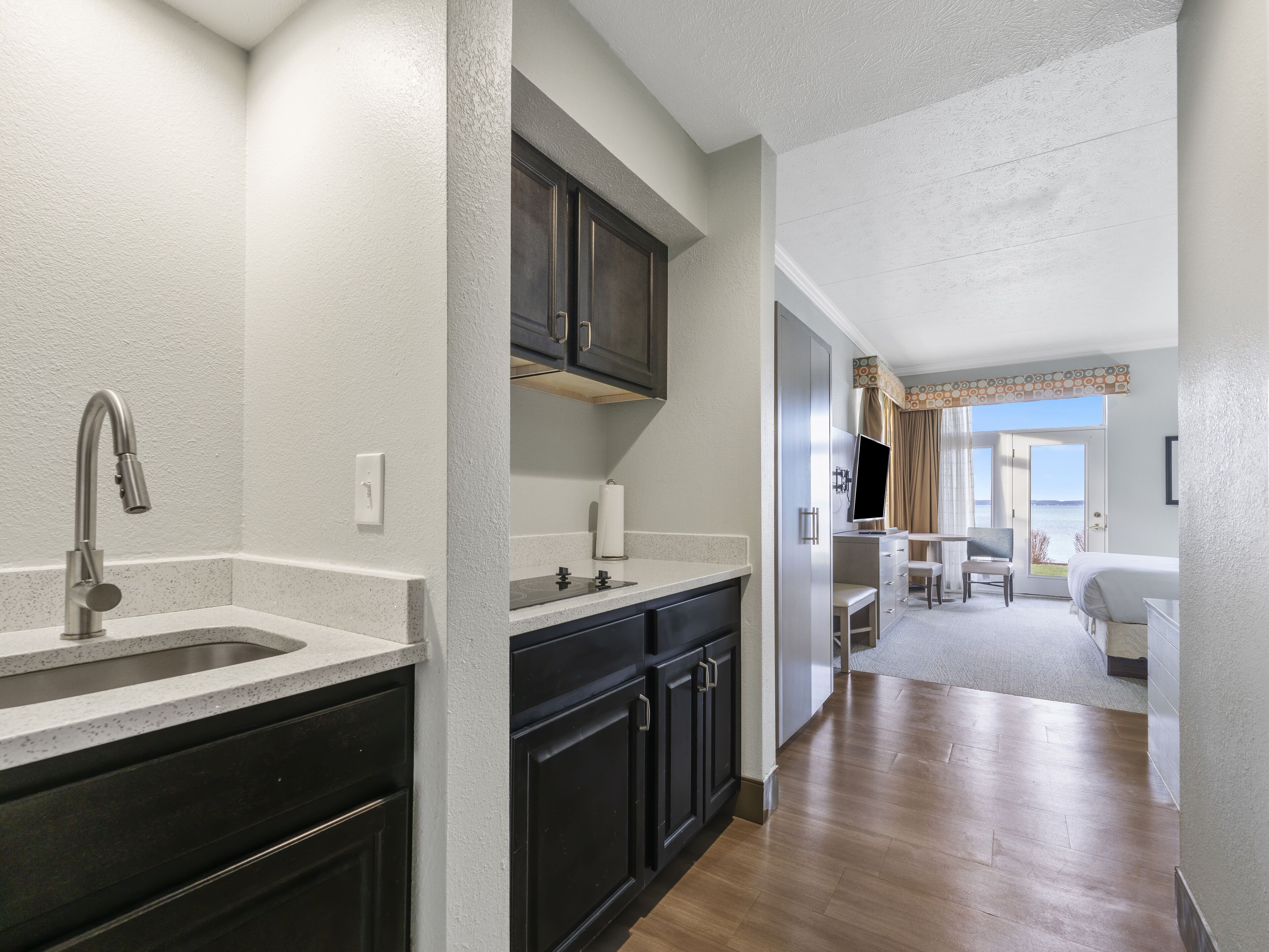 studio, 1 king bed | private kitchen | fridge, microwave, coffee/tea maker