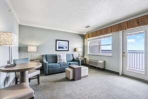 Svit - 1 kingsize-säng med bäddsoffa | Sängtillbehör av högsta kvalitet och värdeförvaringsskåp på rummet