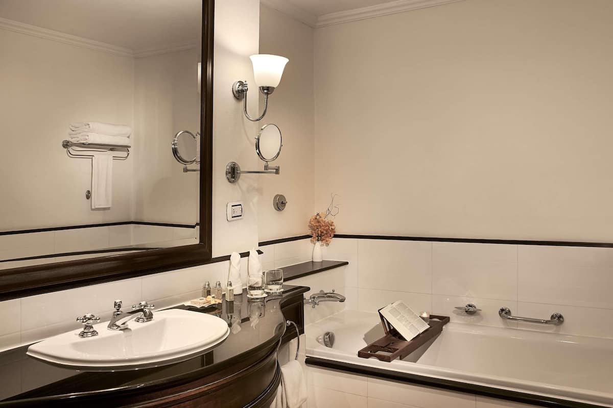 Eco-friendly toiletries, hair dryer, bathrobes, slippers