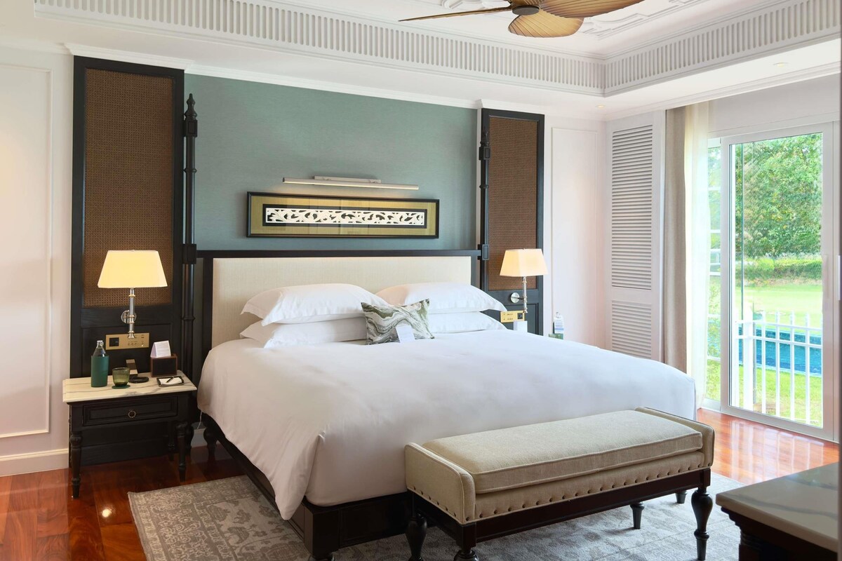 Literie de qualité supérieure, couette en duvet d'oie, minibar