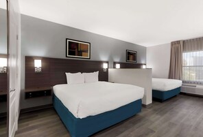 Suite, Multiple Beds, Non Smoking | Pillowtop beds, desk, blackout drapes, iron/ironing board