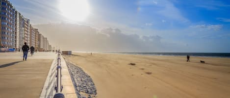 Vlak bij het strand