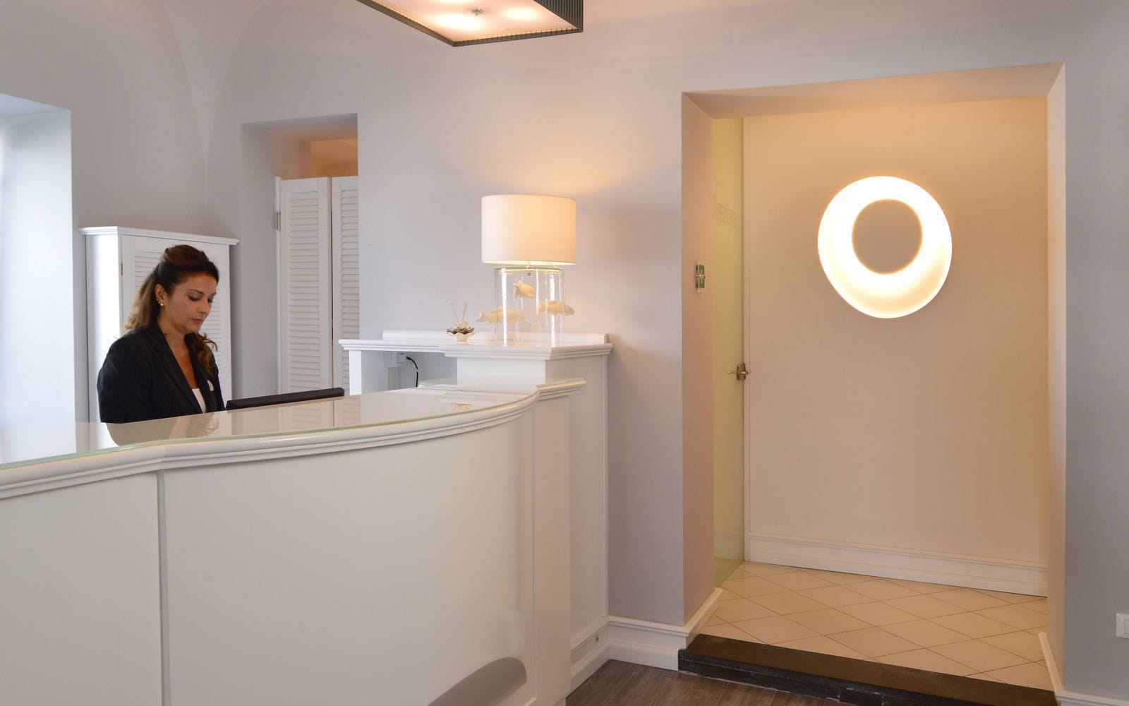 check-in/check-out kiosk