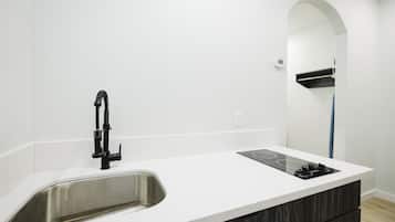 Fridge, microwave, coffee/tea maker