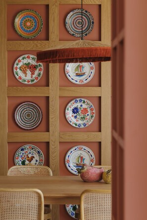 Two Bedroom House | Private kitchen | Full-sized fridge, microwave, stovetop, dishwasher - Pleiades Blossomhill Houses, member of Domes Finds (Agios Nikolaos)