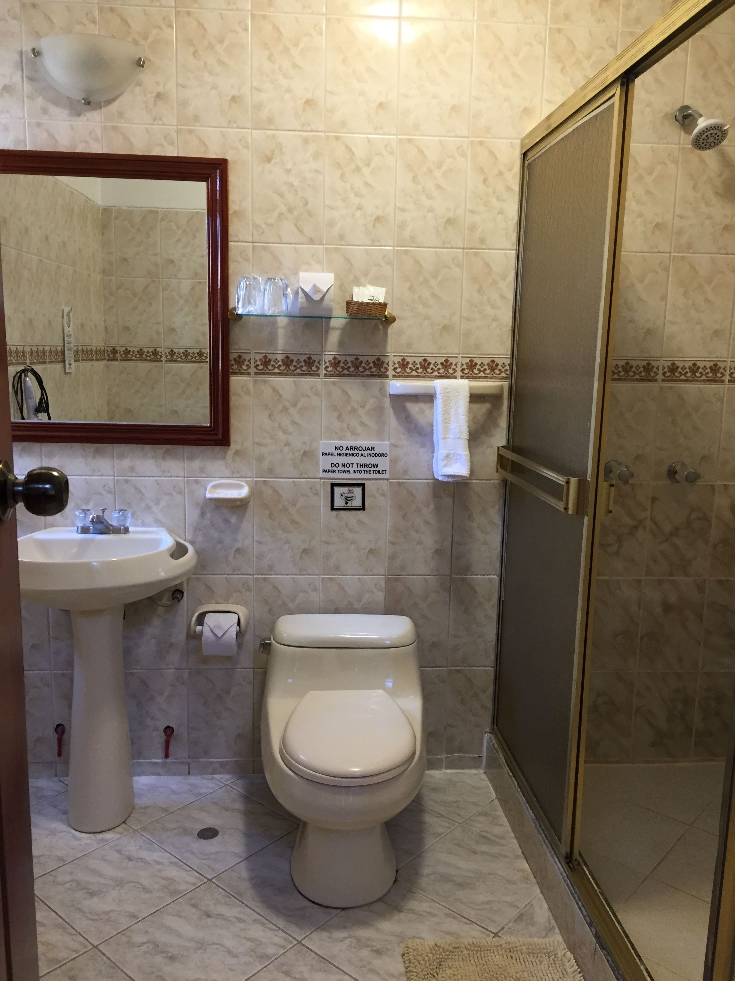 superior triple room | bathroom | shower, free toiletries, towels