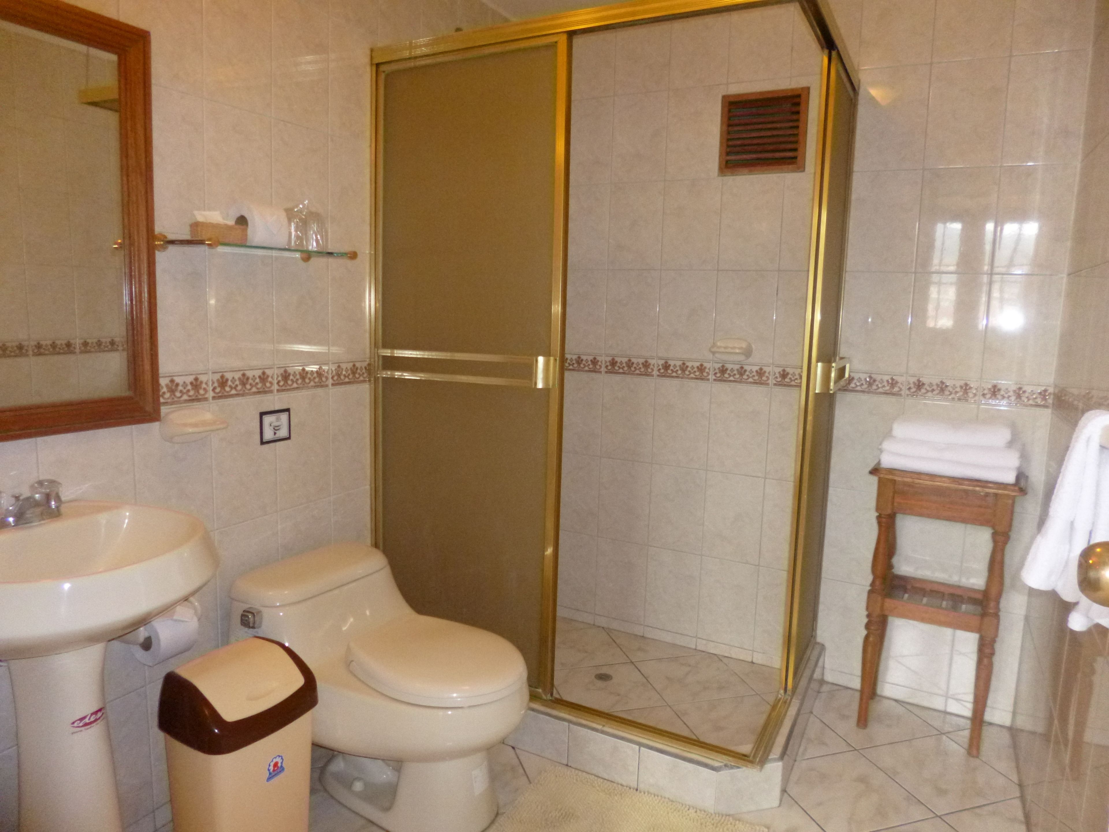 suite | bathroom | shower, free toiletries, towels