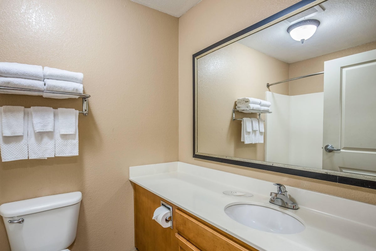 Desk, iron/ironing board, free WiFi, bed sheets