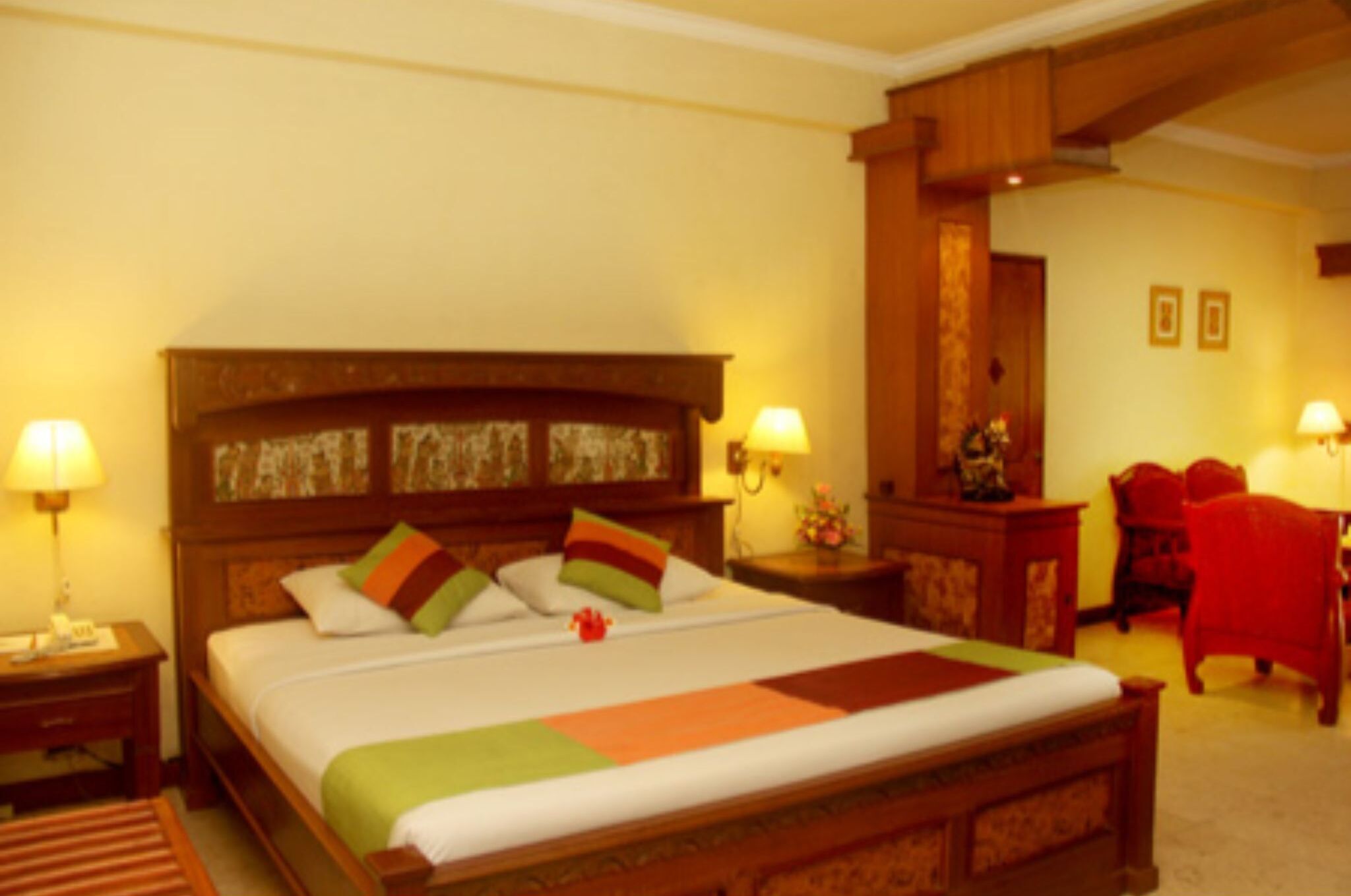 Minibar, in-room safe, WiFi (free), alarm clocks