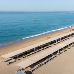 Private beach, beach cabanas, sun-loungers, beach umbrellas