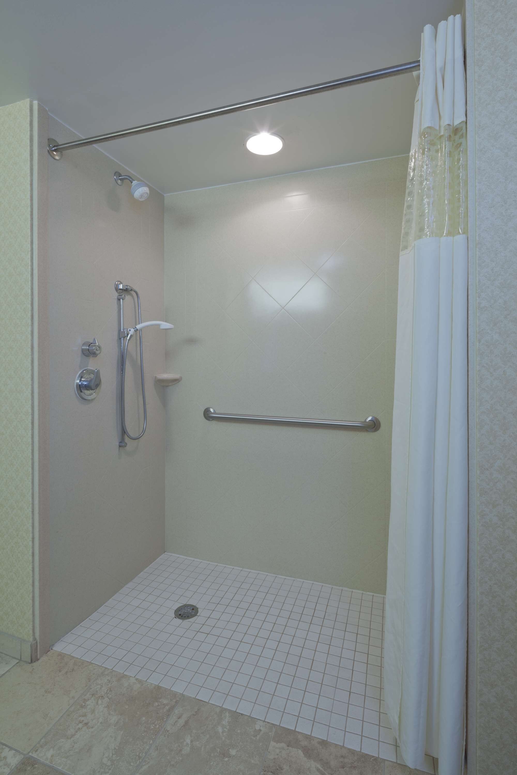room, 2 queen beds, accessible, non smoking | bathroom | shower, hair dryer, towels
