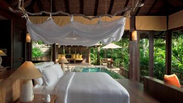 Hideaway Pool Villa | Premium bedding, minibar, in-room safe, desk