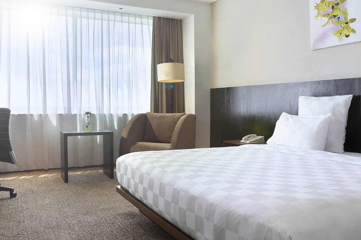 Quarto superior, 1 cama King | Cofres nos quartos, escrivaninha, berços grátis