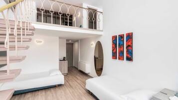 Duplex família (Suite) | Frigobar, cofres nos quartos, cortinas blackout, quartos à prova de som