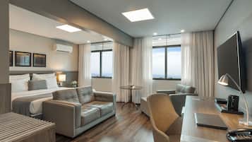 Suite Executive | Biancheria da letto di alta qualità, materassi a doppio strato, minibar