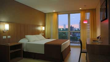 Ropa de cama de alta calidad y minibar