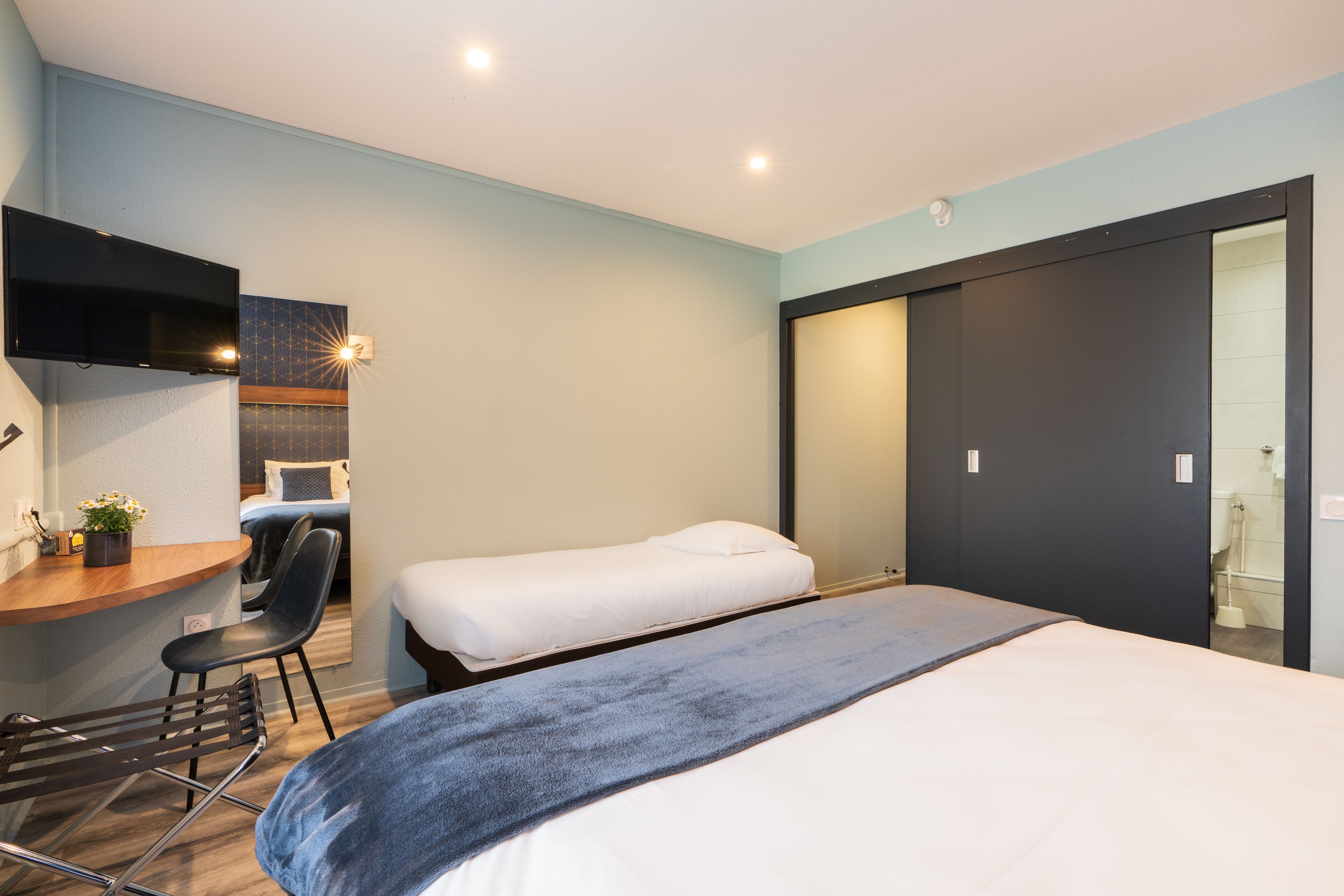 superior triple room, garden view | desk, blackout curtains, iron/ironing board, free wifi