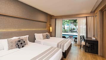 Family Room, Pool Access | 1 bedroom, minibar, in-room safe, desk