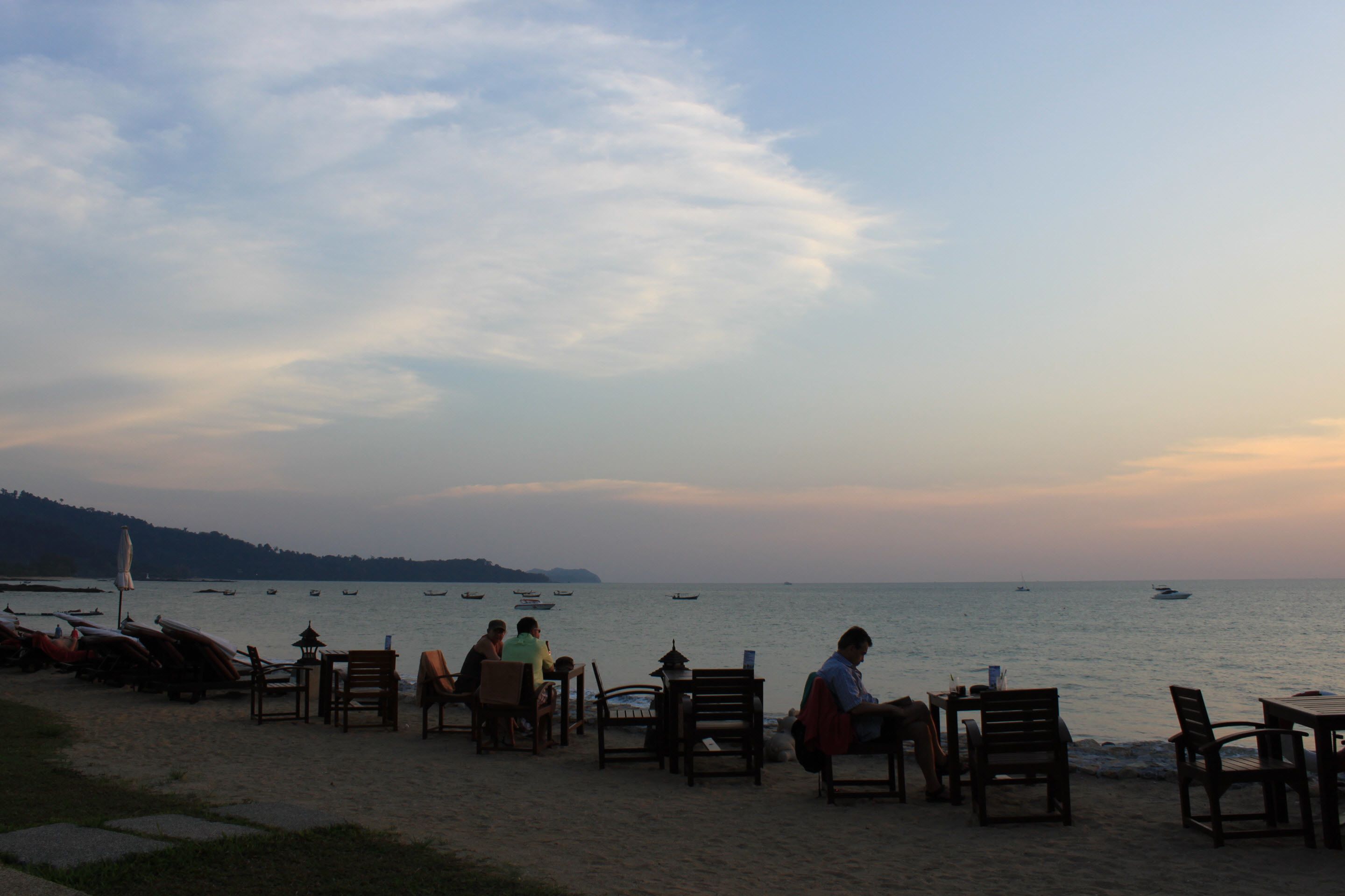 outdoor banquet area