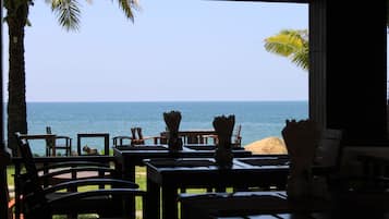 Breakfast, lunch, dinner served; international cuisine, beach views